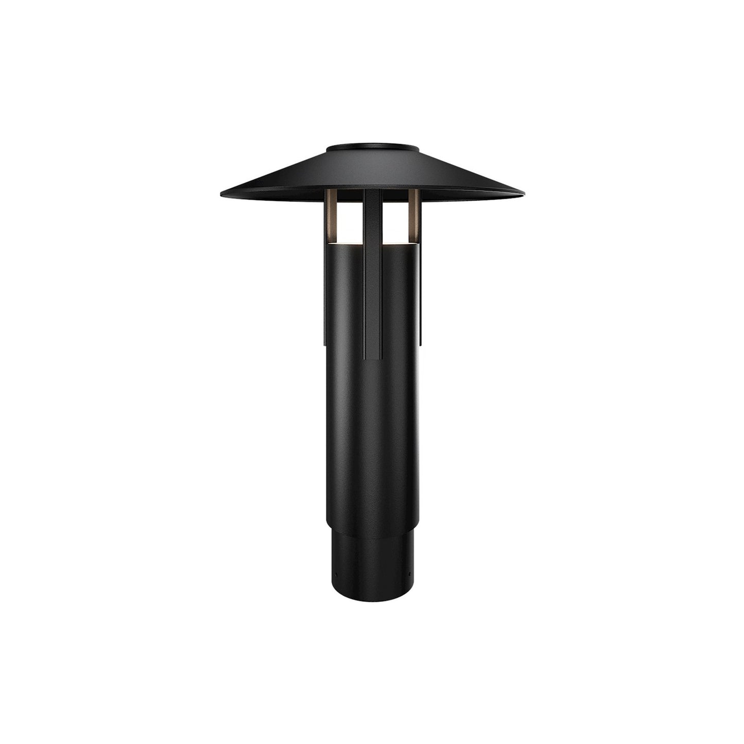 WAC dweLED Ventt 1 Light Post Light, Black/Frosted
