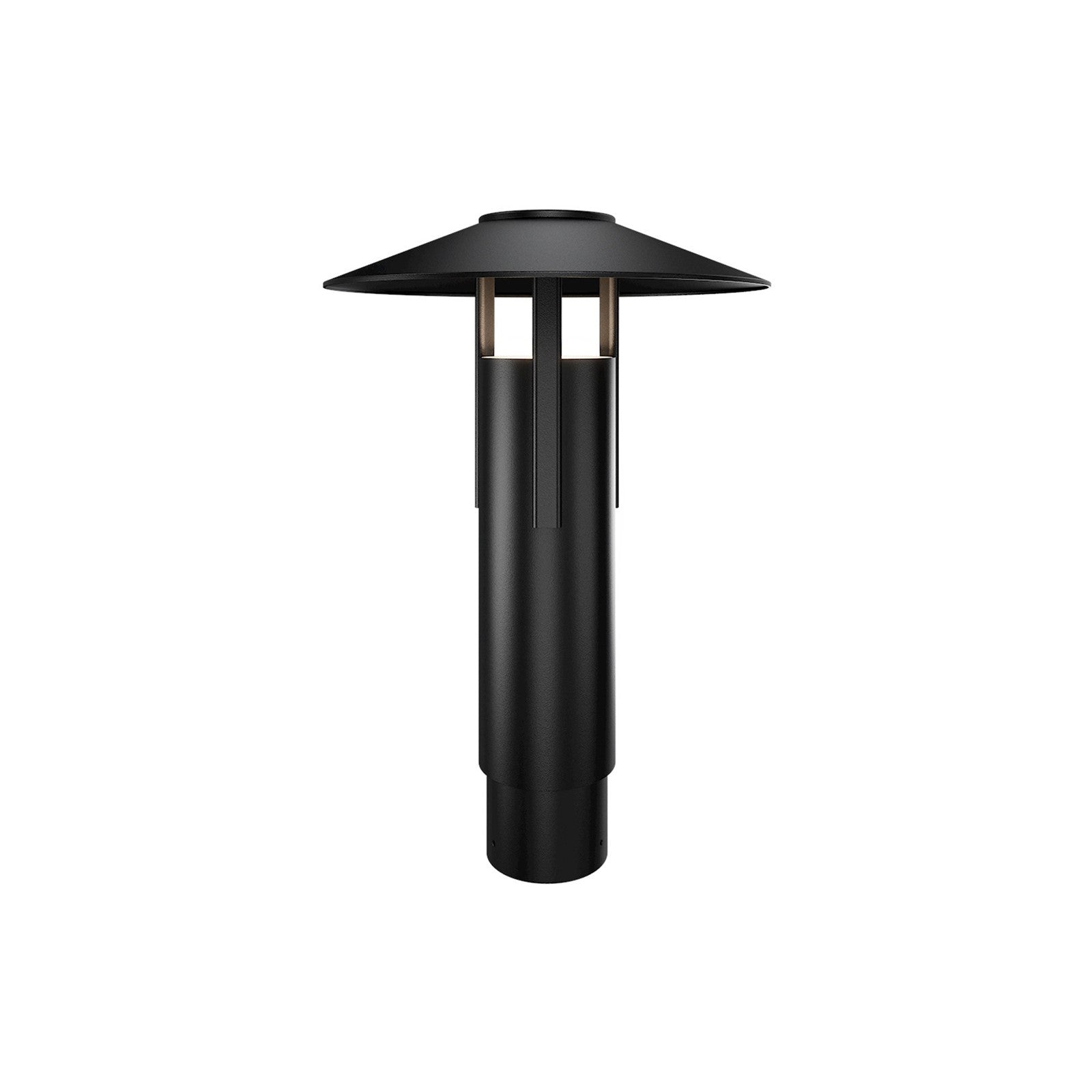 WAC dweLED Ventt 1 Light Post Light, Black/Frosted
