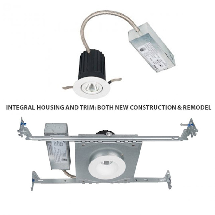 WAC Lighting Precision Oculux 2" LED Square Flood Beam Recessed Downlight