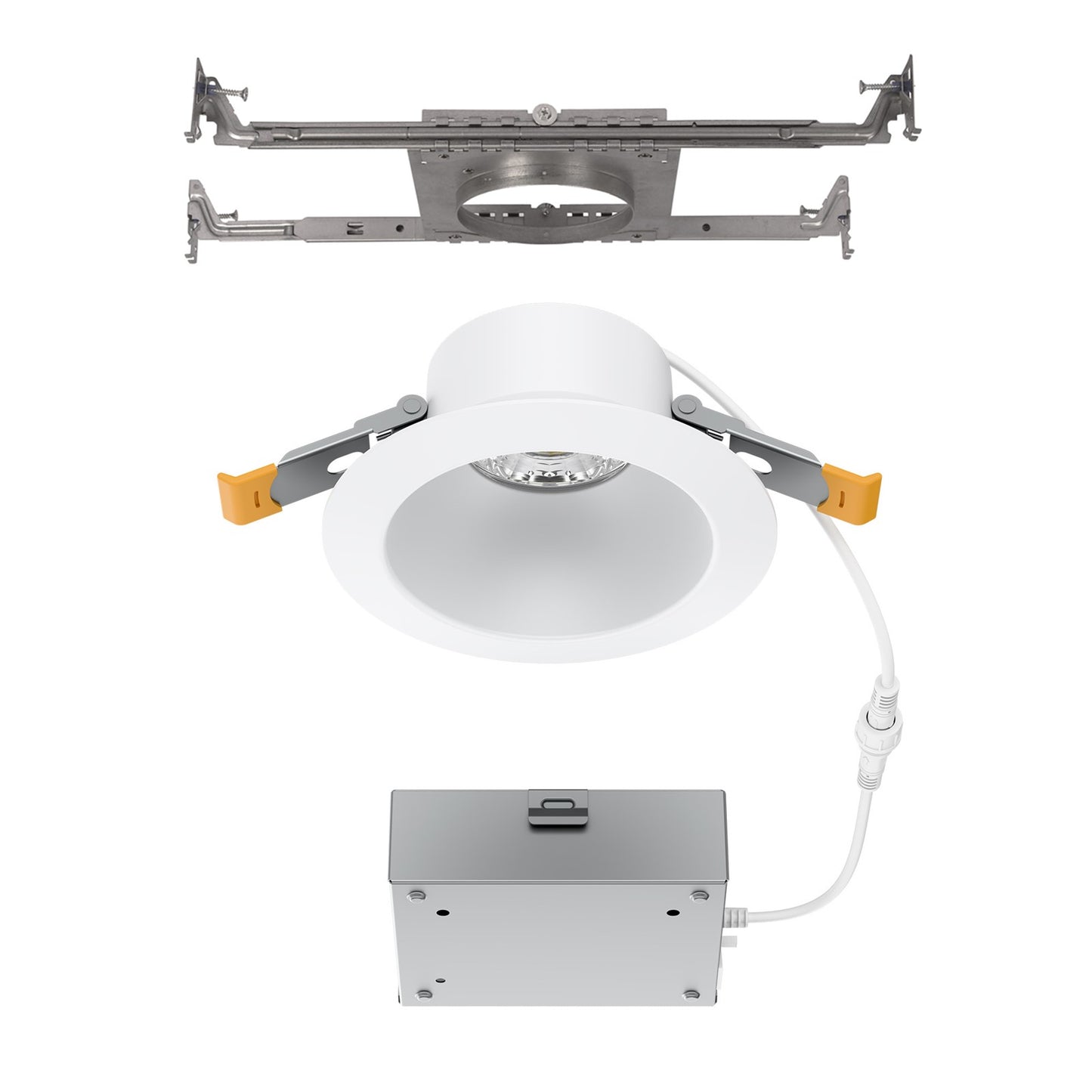 WAC Pop-in 4" Rd LED Recessed Light/Remote Driver/New, White - R4DRDN2-F9CS-WT