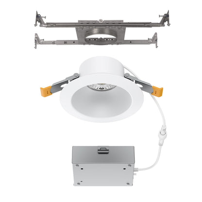 WAC Pop-in 4" Rd LED Recessed Light/Remote Driver/New, White - R4DRDN2-F9CS-WT