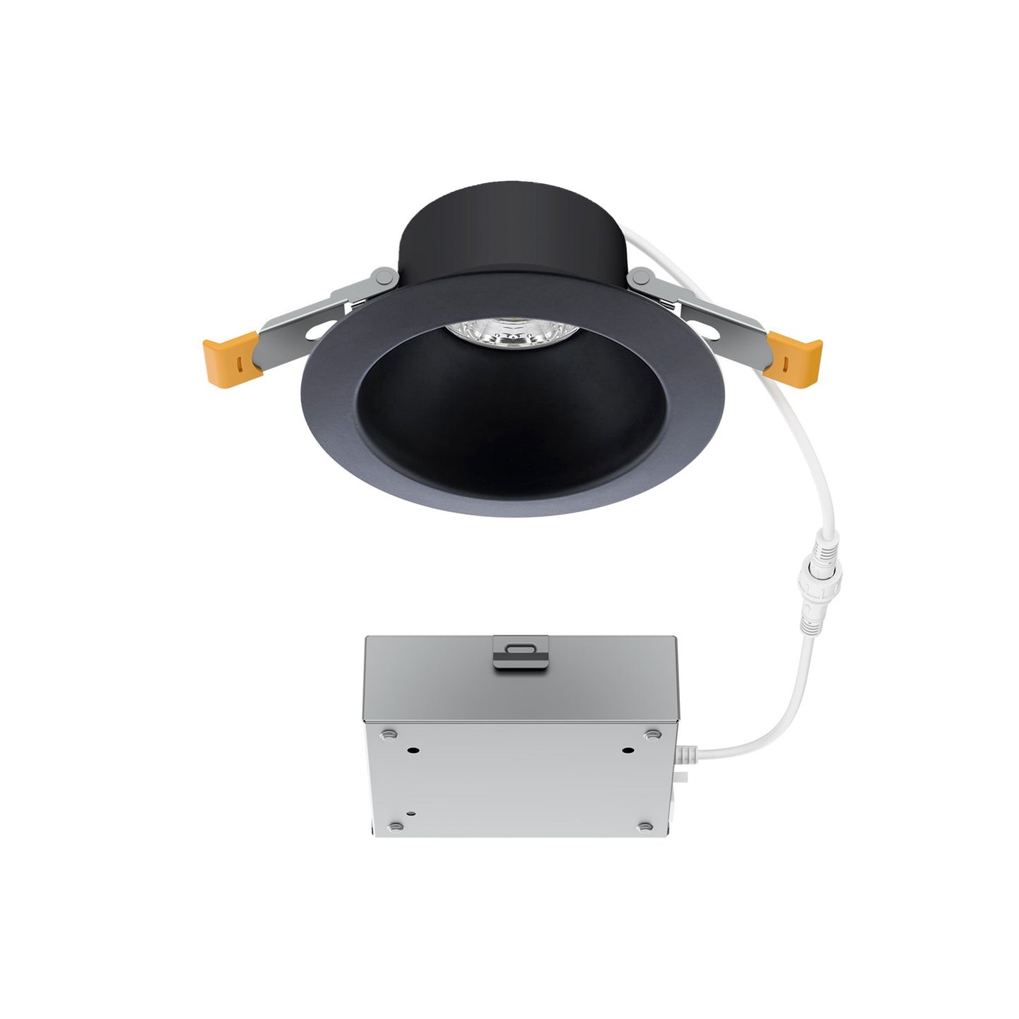 WAC Pop-in 4" Rd LED Recessed Light/Remote Driver/Remodel, Blk - R4DRDR2-F9CS-BK