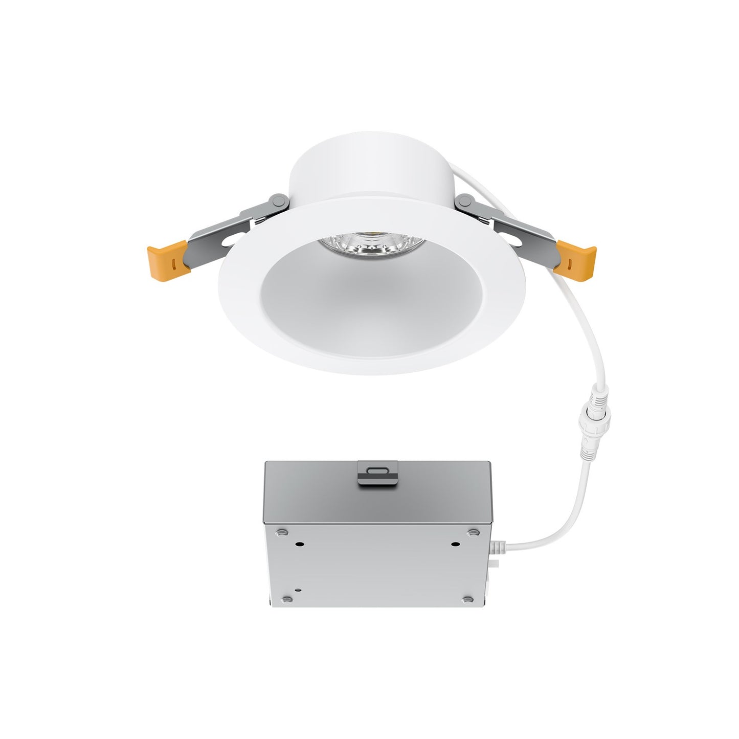 WAC Pop-in 4" Rd LED Recessed Light/Remote Driver/Remodel, Wht - R4DRDR2-F9CS-WT