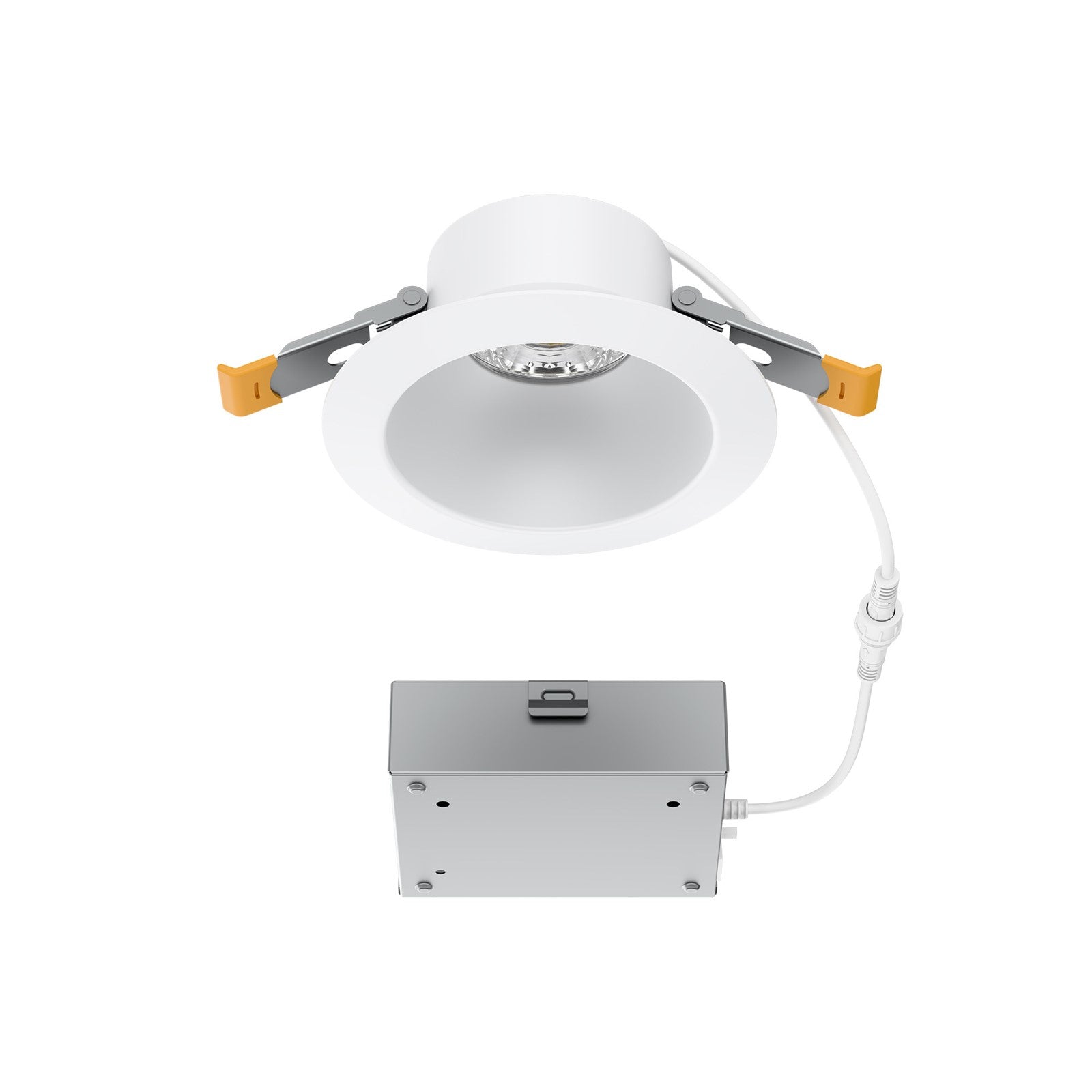 WAC Pop-in 4" Rd LED Recessed Light/Remote Driver/Remodel, Wht - R4DRDR2-F9CS-WT