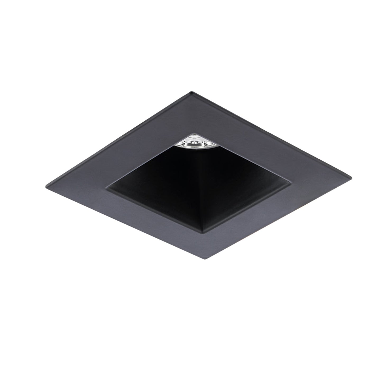 WAC Pop-in 4" Sq LED Recessed Light/Remote Driver/New, Black
