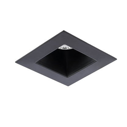 WAC Pop-in 4" Sq LED Recessed Light/Remote Driver/New, Black
