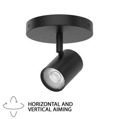 WAC Lighting Pipe LED Monopoint/5-CCT/10W, 770L, Black
