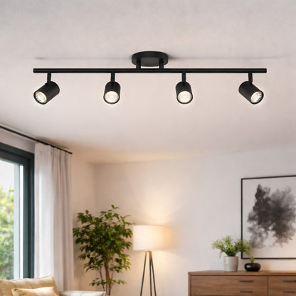 WAC Lighting Pipe 36" 4Lt LED Track Kit/5-CCT/30W, 3080L, Black