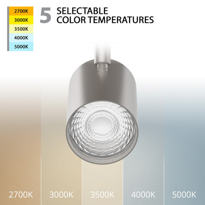 WAC Lighting Pipe 36" 4Lt LED Track Kit/5-CCT/30W, 3080L, Nickel
