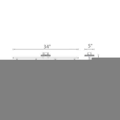 WAC Vector Energy Star LED 4 Light Fixed Rail