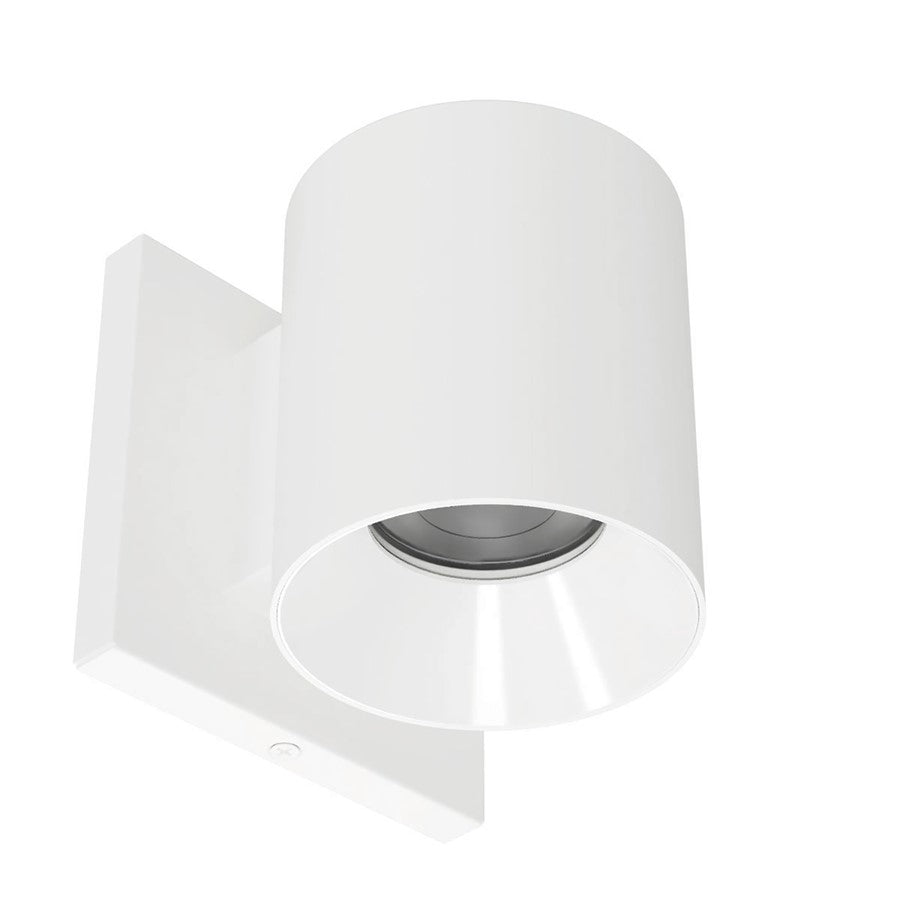 WAC Zoron 1Lt 3.5" RD Outdoor Wall Light/Flood Beam White/Clear - W4R-FCS-WTWT