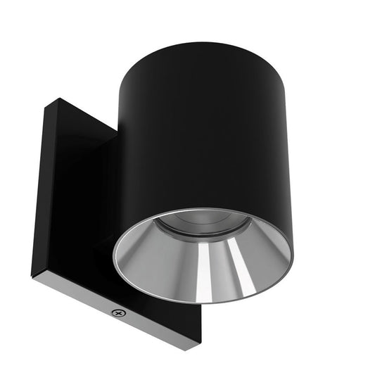 WAC Zoron 1Lt 3.5" RD Outdoor Wall Light/Narrow Beam/Black Chrome - W4R-NCS-BKCH