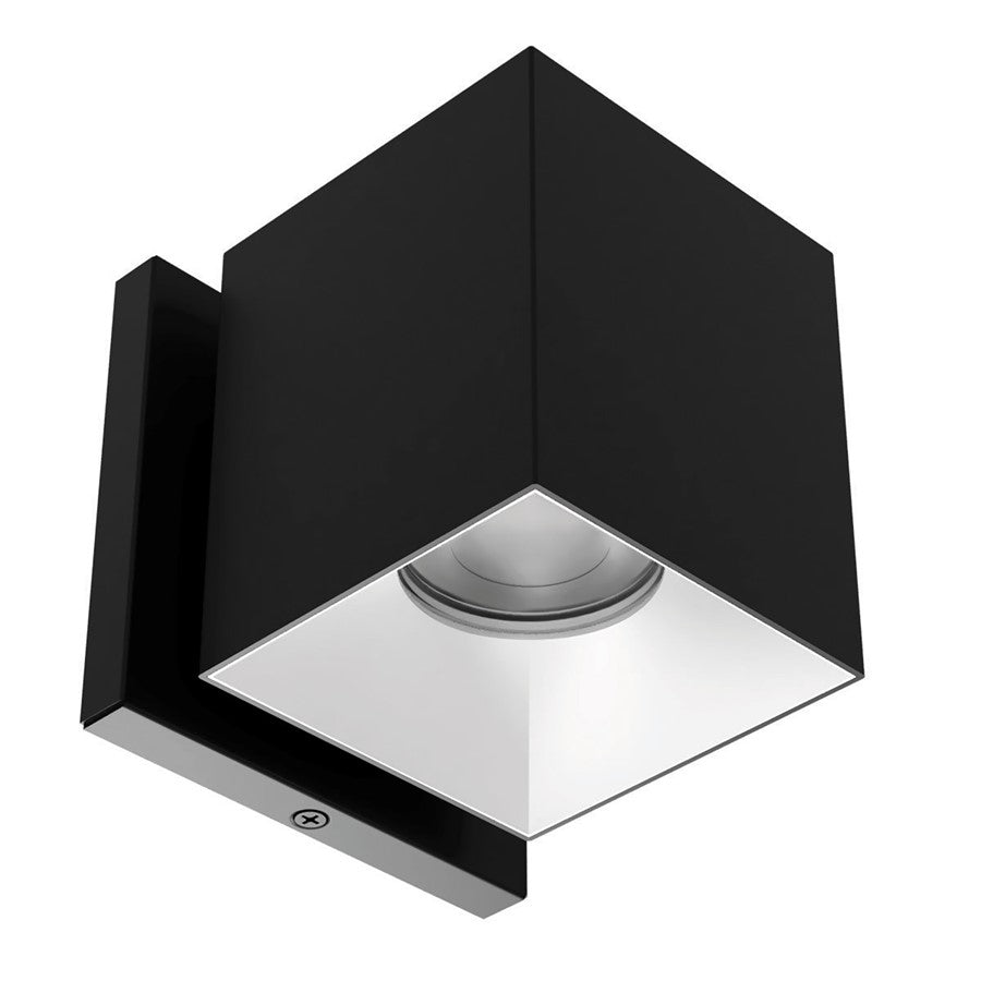 WAC Zoron 1Lt 3.5" SQ. Outdoor Wall Light/Narrow Beam/Black Haze - W4S-NCS-BKHZ
