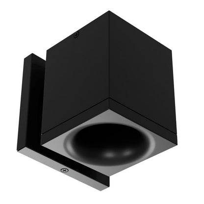 WAC Zoron 3.5" SQ. Outdoor Wall Light/Narrow Beam/Arc Trim Black - W4S-NCS-PBK