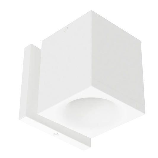 WAC Zoron 3.5" SQ. Outdoor Wall Light/Narrow Beam/Arc Trim White - W4S-NCS-PWT