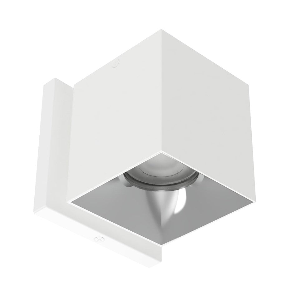 WAC Zoron 3.5" SQ. Outdoor Wall Light/Narrow Beam/White Chrome - W4S-NCS-WTCH