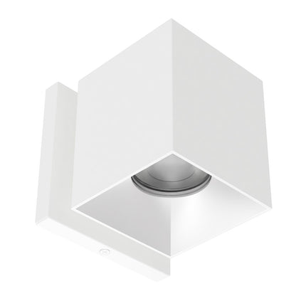 WAC Zoron 1Lt 3.5" SQ. Outdoor Wall Light/Narrow Beam/White Haze - W4S-NCS-WTHZ