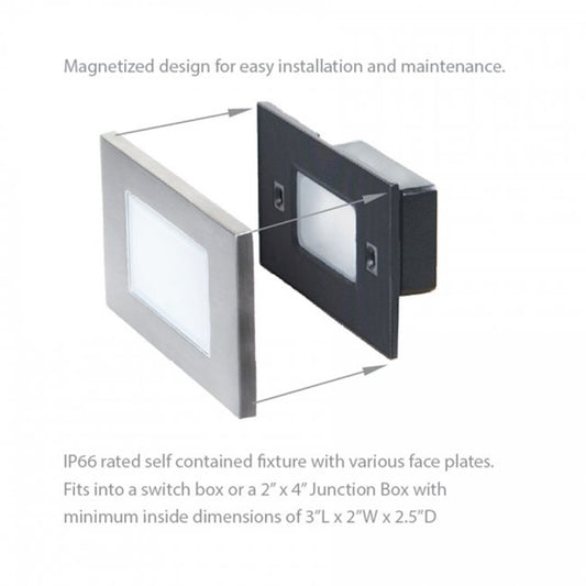 WAC Lighting Haven LED Horizontal Louvered Step/Wall Light