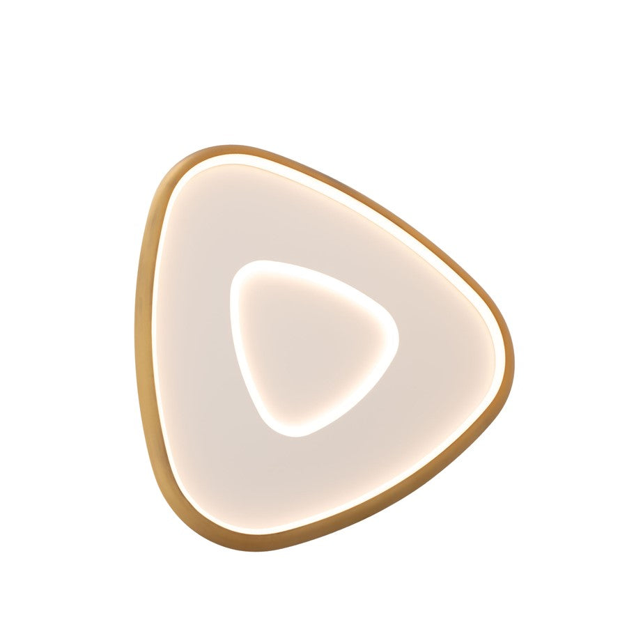 dweLED Mandala 1 Light 22" Wall Sconce/3500K, Aged Brass