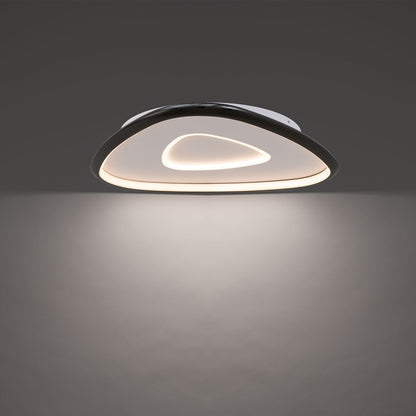 dweLED Mandala 1 Light 22" Wall Sconce/3500K, Black Chrome