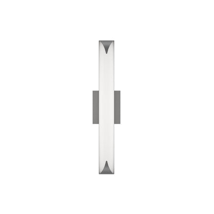 dweLED Straitaway 1Lt 24" Bath Vanity/Wall/2700K, Nickel/White
