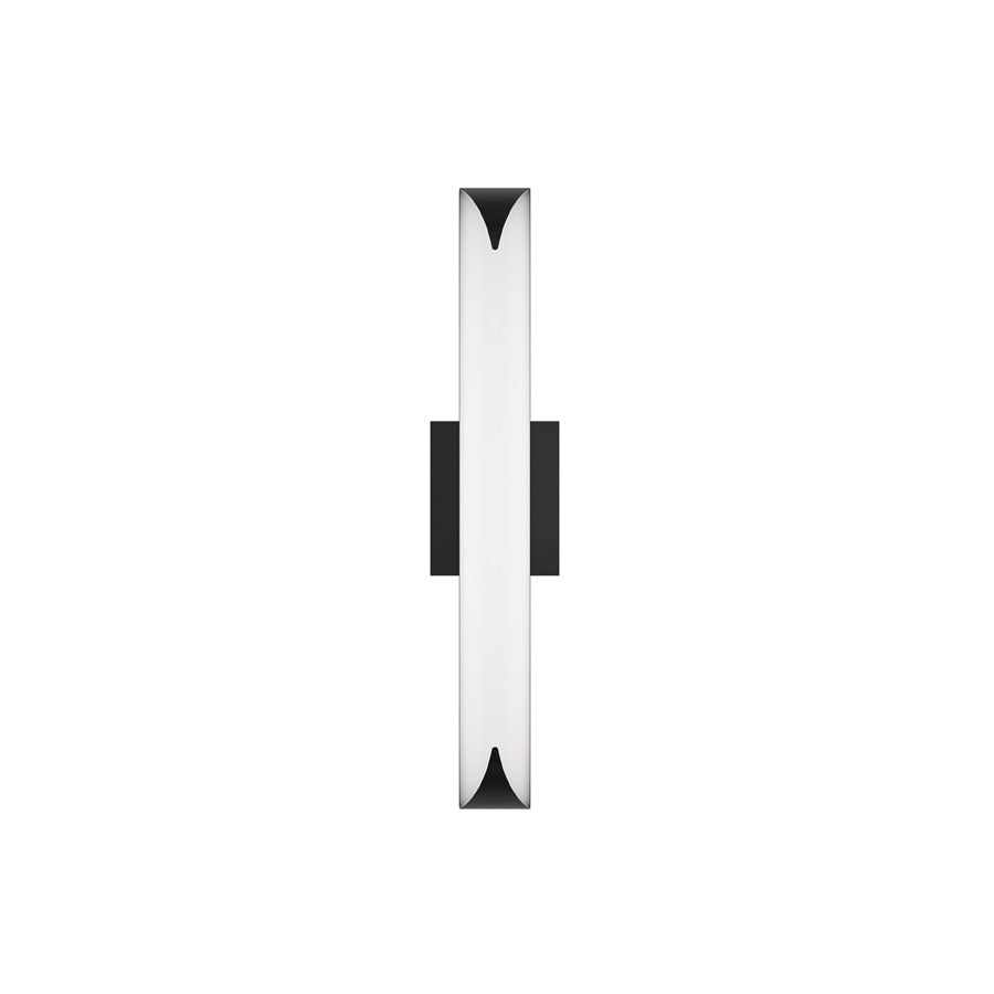 dweLED Straitaway 1Lt 24" Bath Vanity/Wall Light/4000K, BK/WH