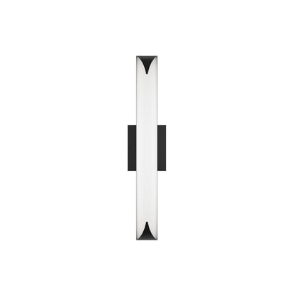 dweLED Straitaway 1Lt 24" Bath Vanity/Wall Light/4000K, BK/WH