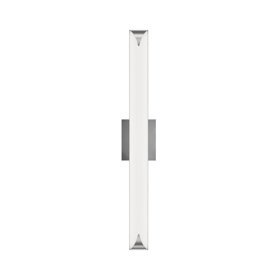 dweLED Straitaway 1Lt 32" Bath Vanity/Wall/3500K, Nickel/White