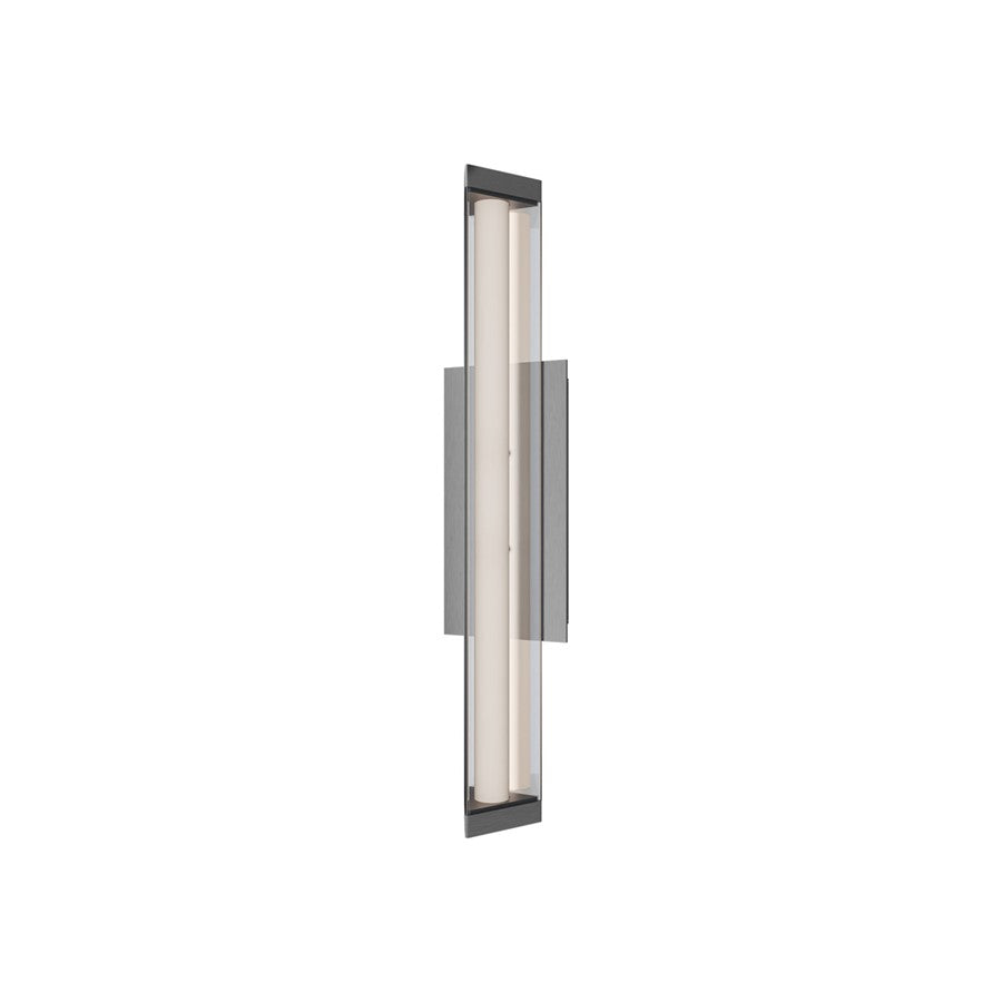 dweLED Boulevard 1Lt 18" Bath Vanity/Wall/3000K, Nickel/White - WS-62518-30-BN