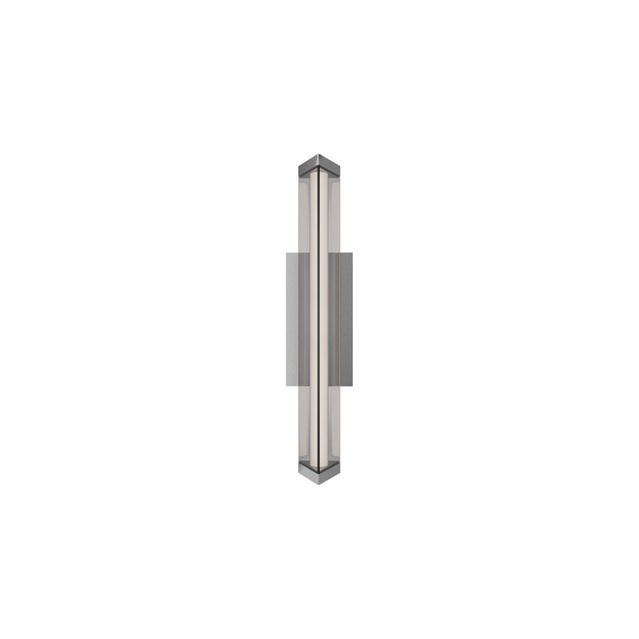dweLED Boulevard 1Lt 18" Bath Vanity/Wall/3000K, Nickel/White