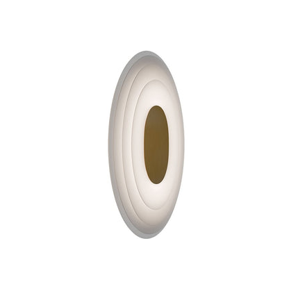 dweLED Orbix 1Lt 6" Wall Sconce/3000K, Brass/Clear/Etched - WS-67514-30-AB