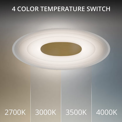 dweLED Orbix 1Lt 6" Wall Sconce/3500K, Brass/Clear/Etched