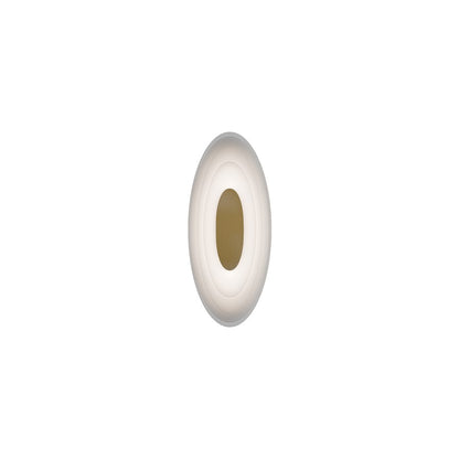 dweLED Orbix 1Lt 6" Wall Sconce/4000K, Brass/Clear/Etched