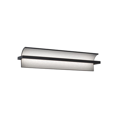 dweLED Shard 1 Light 24" Bath Vanity & Wall Light/4000K, Black/ - WS-79524-40-BK