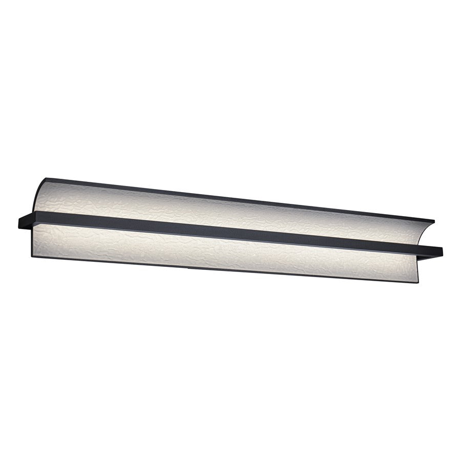 dweLED Shard 1 Light 34" Bath Vanity & Wall Light/3000K, Black/ - WS-79534-30-BK
