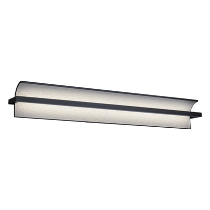 dweLED Shard 1 Light 34" Bath Vanity & Wall Light/3000K, Black/ - WS-79534-30-BK