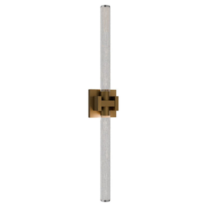 dweLED Ripple 1Lt 32" Bath Vanity & Wall Light/3000K, Brass/ - WS-85532-30-AB