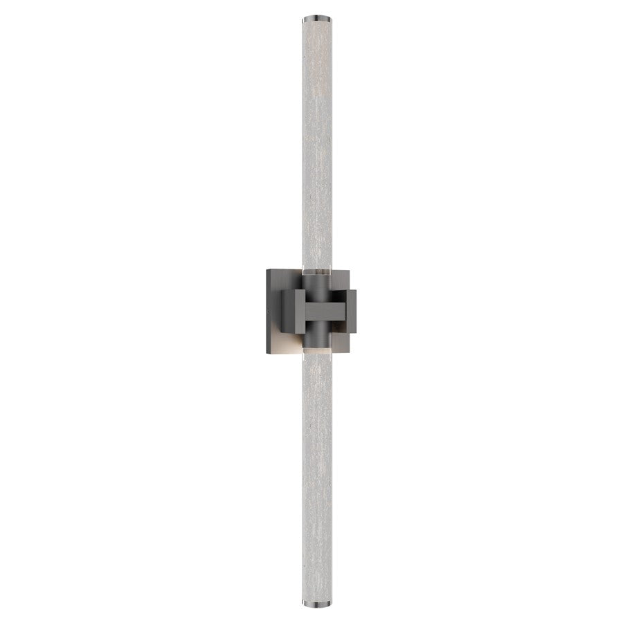 dweLED Ripple 1Lt 32" Bath Vanity & Wall Light/3000K, Nickel/ - WS-85532-30-BN