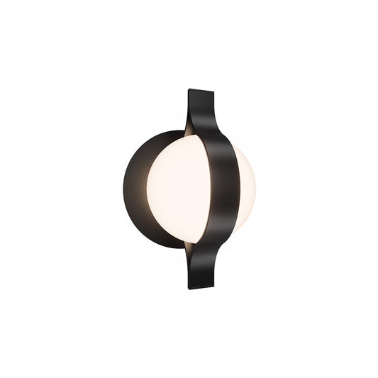 WAC dweLED Ellaria 1 Light Wall Sconce, Black/Opal