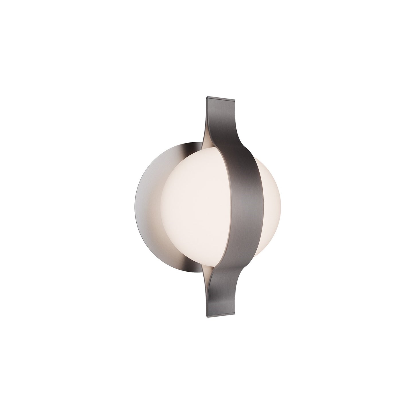 WAC dweLED Ellaria 1 Light Wall Sconce, Brushed Nickel/Opal
