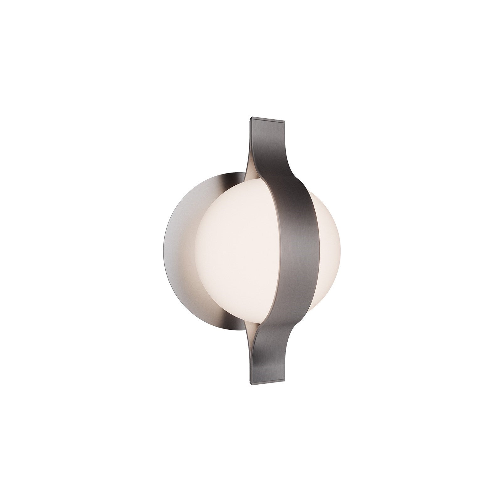 WAC dweLED Ellaria 1 Light Wall Sconce, Brushed Nickel/Opal