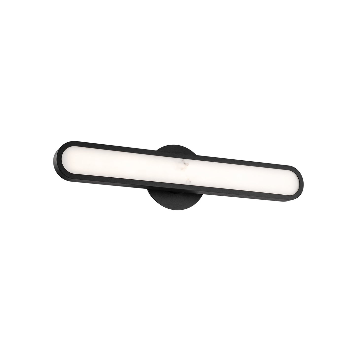 WAC dweLED Serena 1Lt 24" Bath/Wall Light, Blk/Alabaster