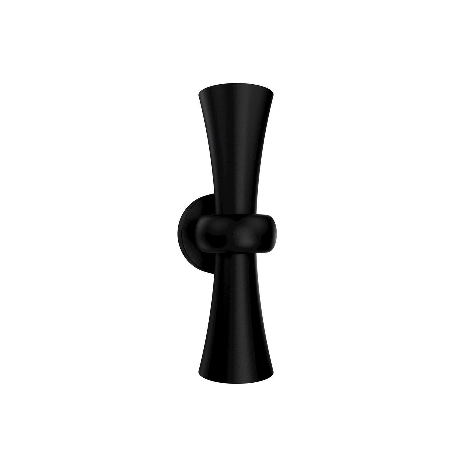 WAC Lighting Fido 3 Light 16in Outdoor Wall Sconce | Modern Black Aluminum and White Silicone | Covered Porch & Entryway | 4 x 5 x 16 | Model WSW106616-BK