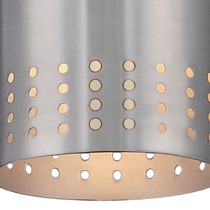 Westinghouse Phelps 8in 1-Light Pendant | Contemporary Brushed Nickel and Metal Shade | Kitchen Island | 5 x 5 x 8.5 in | Model 6101200
