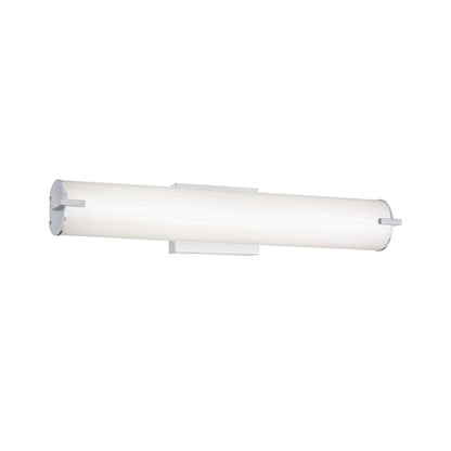 Westinghouse Ashwin 25in 1-Light LED Wall Sconce | Transitional Brushed Nickel Frosted Acrylic | Bathroom Vanity & Hallway | Model 6112100