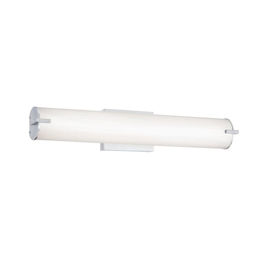 Westinghouse Ashwin 25in 1-Light LED Wall Sconce | Transitional Brushed Nickel Frosted Acrylic | Bathroom Vanity & Hallway | Model 6112100