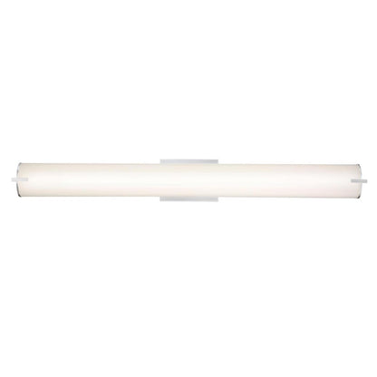 Westinghouse Ashwin 36in 1-Light LED Wall Sconce | Transitional Brushed Nickel Frosted Acrylic | Bathroom Vanity & Hallway | Model 6112200