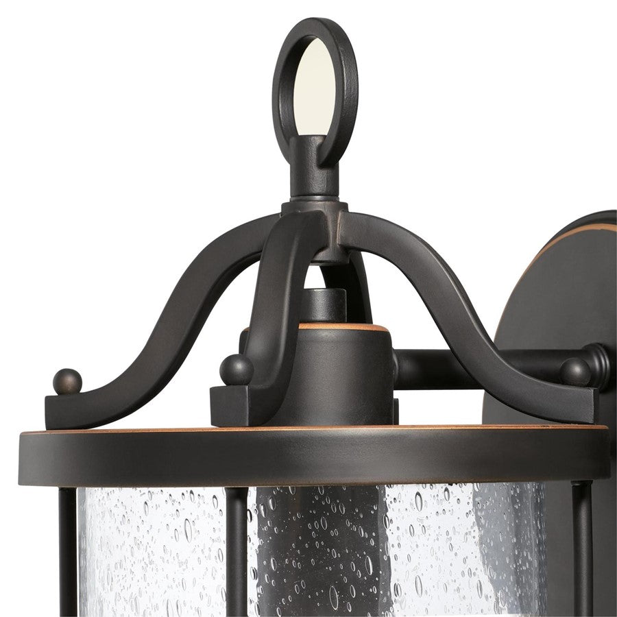 Westinghouse Isabelle 1 Light Wall Light, Bronze/Clear Seeded