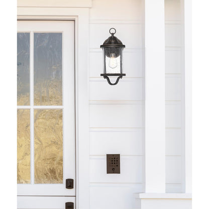 Westinghouse Isabelle 1 Light Wall Light, Bronze/Clear Seeded