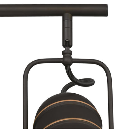 Westinghouse Boswell 36in 4-Light Track Light | Vintage Oil-Rubbed Bronze Metal Shades | Kitchen Island & Hallway | 36 x 5 x 10 in | Model 6116800